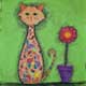 Sam, the Paisley Cat - SOLD